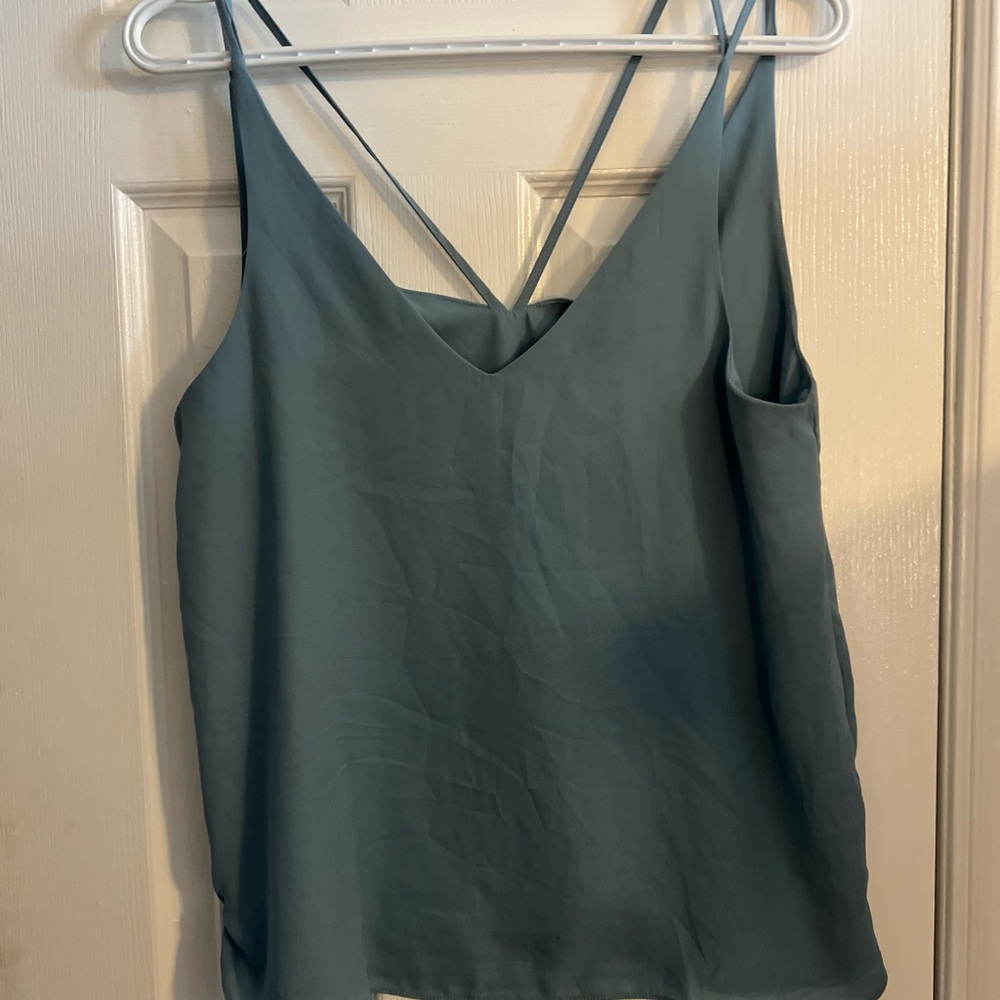Elegant Women's Strappy Top in light blue